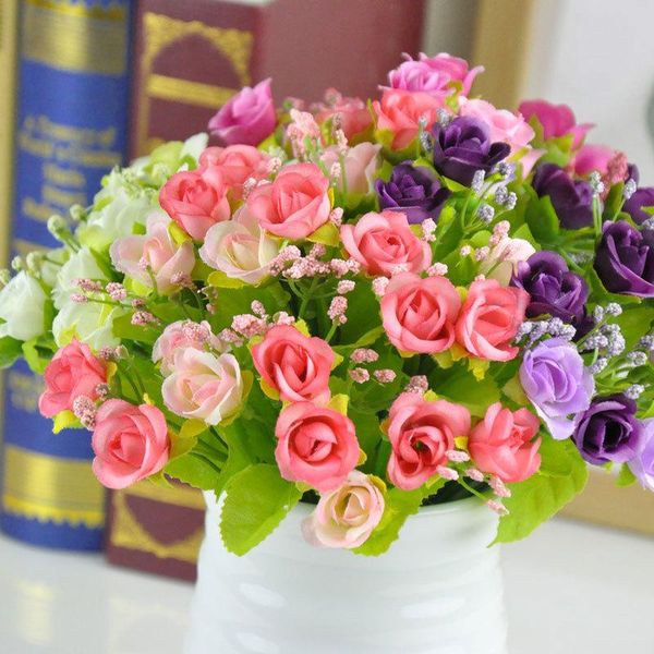 

decorative flowers & wreaths artificial rose, diamond, star bud, rose wedding decoration, small flower, factory direct supply