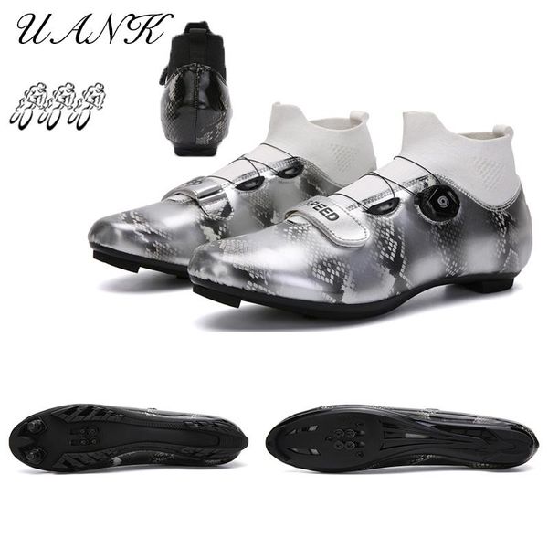 

cycling footwear professional men's shoes spd road bike mtb mountain race women's sports large size 36-47, Black