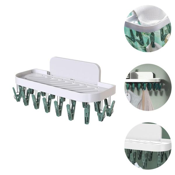 

hangers & racks 1pc household clip practical drip drying rack wall-mounted