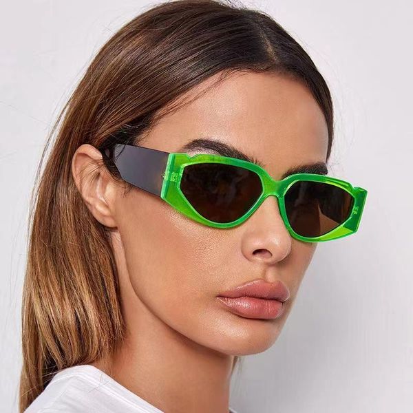 

sunglasses 2021 fashion cateye women vintage brand designer sun glasses uv400 lunette de soleil femme, White;black