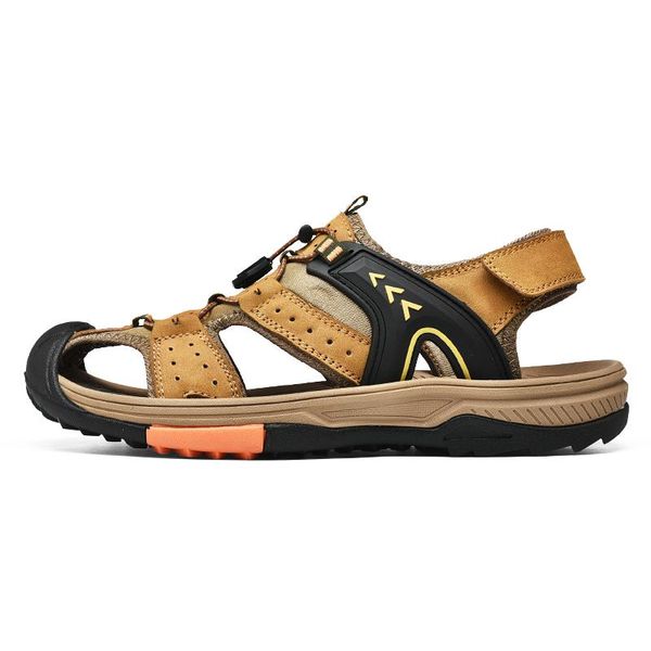 

sandals sandale wear beach roman uomo zandalias leather sandal sandles genuine outdoor sandalet shoes sandalsslippers herren da, Black
