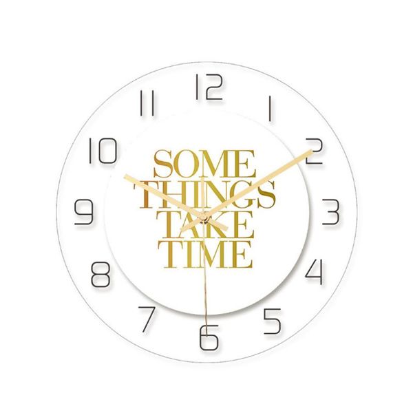 

wall clocks 3d digital clock 12 inch decorative modern design big silent acrylic kitchen watch selling 2021 products bb50w