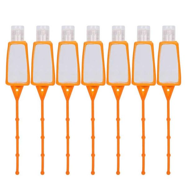 

storage bottles & jars portable liquid soap bottle with silicone sleeve pocket empty travel set 30ml 7 pcs/set