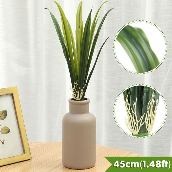

decorative flowers & wreaths artificial plants greenery foliage plastic grass leaf orchis flower arrangement diy source material art decor