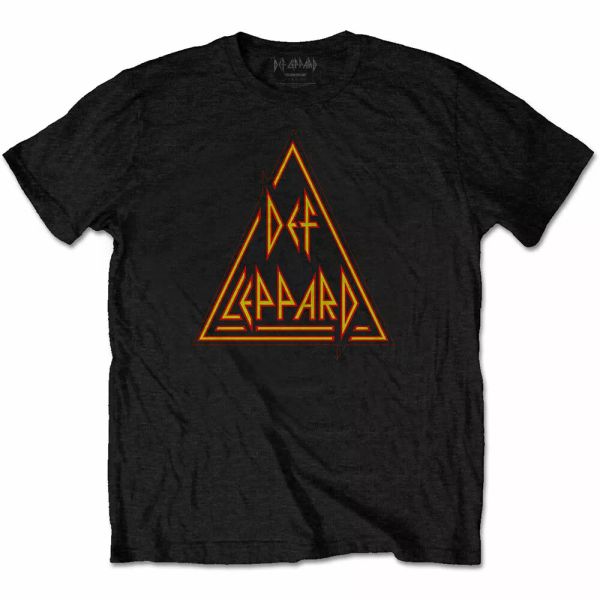 

def leppard classic authorized triangle men t-shirt, White;black