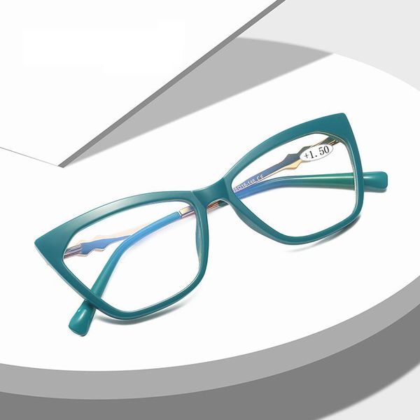 

sunglasses 2021 anti blue ray cat eye tr90 reading glasses for women retro style quality fashion 1.56 presbyopic lenses presbyopia, White;black
