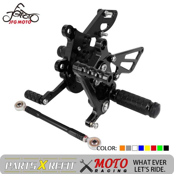 

pedals adjustment adjustable motorcycle footrests alloy rear footpeg foot rests for aprilia rsv4 rsv4rf 2009 2010 2011 2012 13 14 15 16
