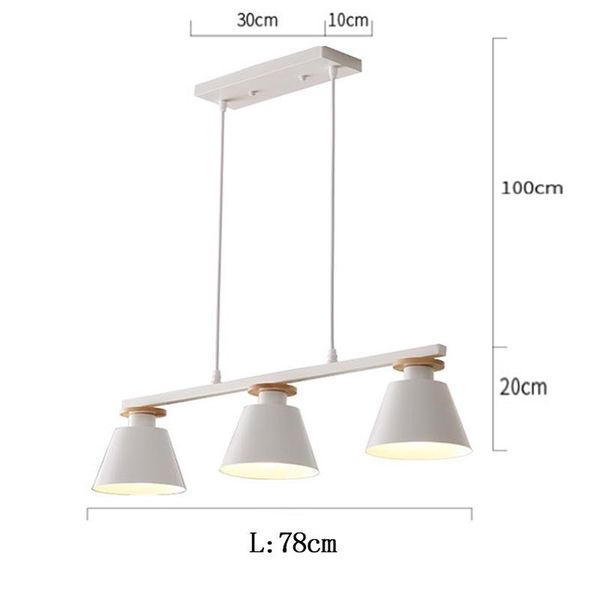 

nordic led chandelier bedroom lamp living room children's study pendant lamps
