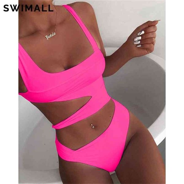 

black white high cut swimsuit women swimwear push up monokini summer bather bathing suit beach wear biquini 210702, White;black