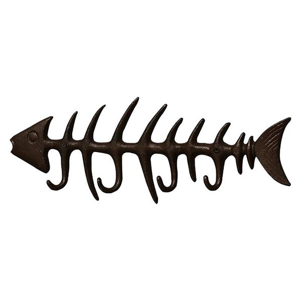

hooks & rails stainless steel fish-shaped hook bedroom kitchen multifunctional hanging metal nail-strong storagetool