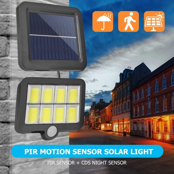 

outdoor wall lamps led solar light waterproof pir motion sensor garden street lighting panel lamp decorative