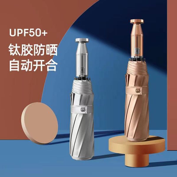 

umbrellas fold automatic umbrella business windproof uv protection women large luxury fashion guarda chuva rain gear bd50rr