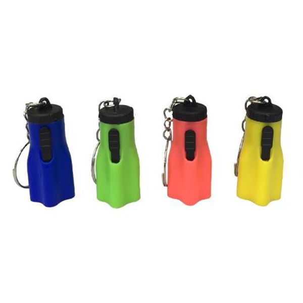 Mini lanternas led super mini com chaveiro portátil para acampamento ao ar livre caminhadas tocha flor forma de pétala