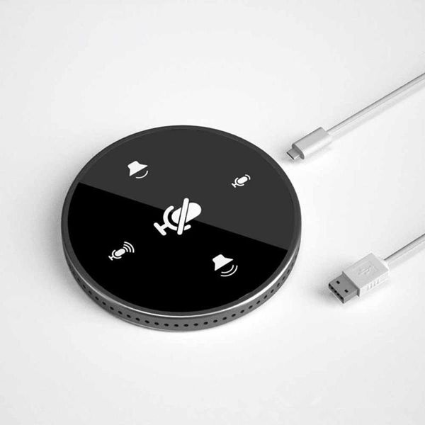 

microphones usb condenser microphone with speaker omni-directional computer lappickup mic for meeting business conference online course