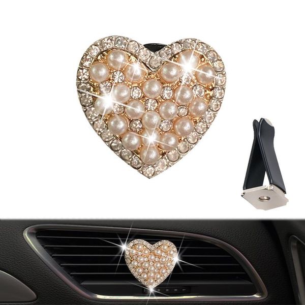 

car air freshener pearls love hearts peach cars outlets perfume conditioning decoration women.