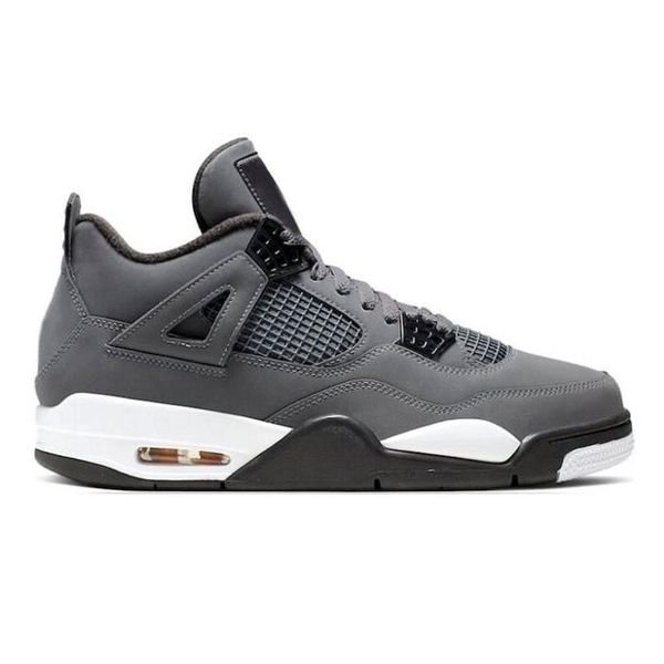 

men women basketball shoes jumpman 4 4s cool grey sneakers original box