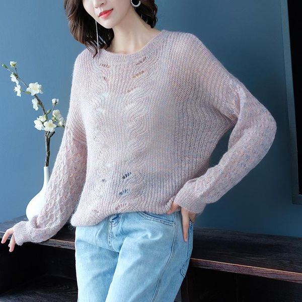 

women's sweaters woolen knitted women invierno 2021 pullover o neck kardigan autumn winter loose casual knitsweater korean style jumper, White;black