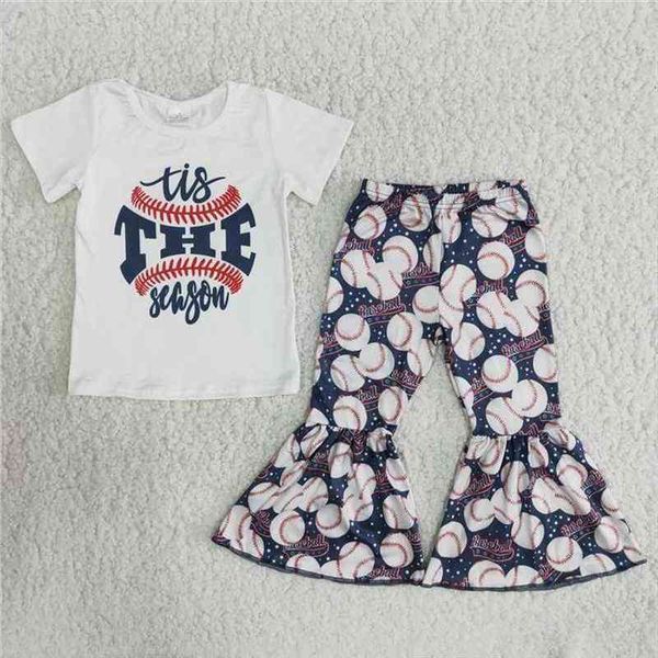 

designer toddle girl clothes the white tee baseball bell bottoms trousers kids wear spring free
