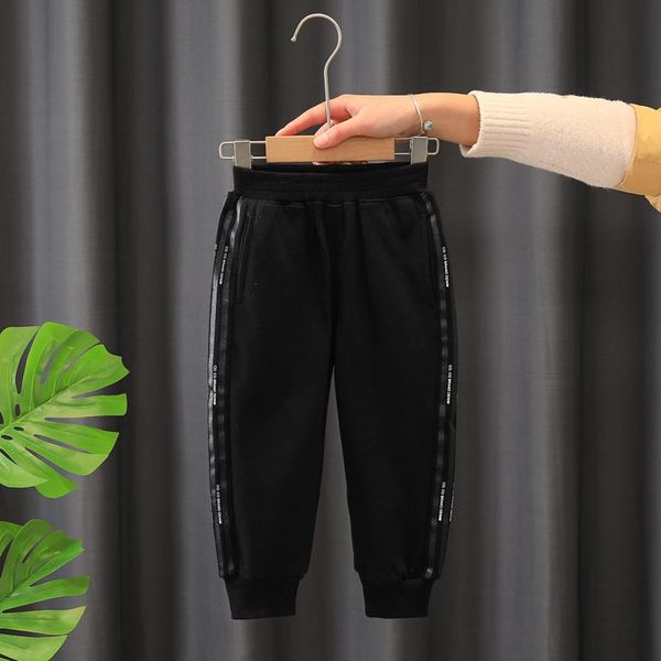 

kids pants boys casual clothing cotton long trousers children sport spring age 2-6year, Blue