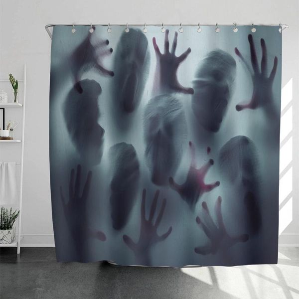 

shower curtains halloween curtain horror zombie ghost blood hand pattern bathroom decoration scary toilet bath 180x180cm