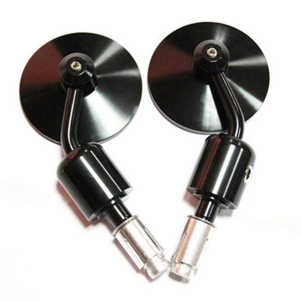 

motorcycle mirrors black round rear mirror modified rearview cnc accessories small