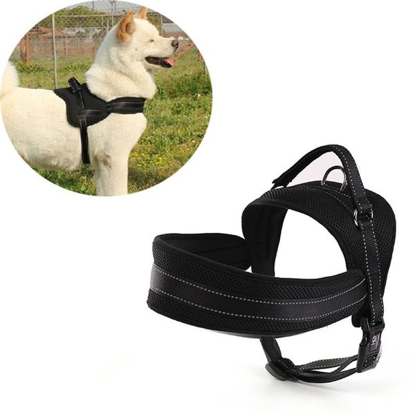 

dog collars & leashes arrival harness pet chest explosion-proof pull traction anti-bite chain rope back in large strap
