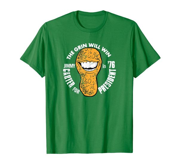 

The Grin Will Win (Jimmy Carter for President in '76) Tee, Mainly pictures