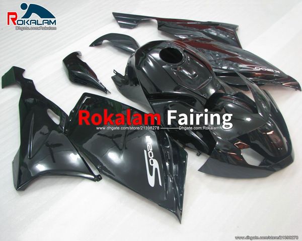 

customized body cover for bmw k1200s k 1200s 2005 2006 2007 2008 cowling k1200 s 05-08 gloss black motorcycle fairings kit.