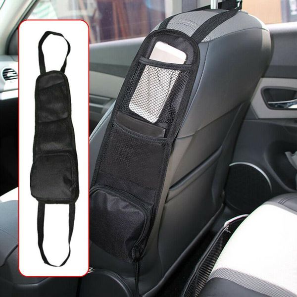 

car organizer 1pcs multi-pocket mesh black adjustable useful seat side storage hanging bag small items accessory