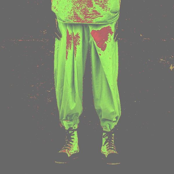 

men's pants hairstylist's pleated trousers for couples are the same as trendy, casual, loose-leggings, Black