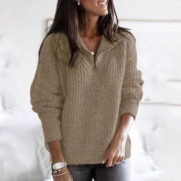

women's sweaters winter casual long sleeve solid print blouse plus size 4xl color v-neck loose soft pullover*8, White;black