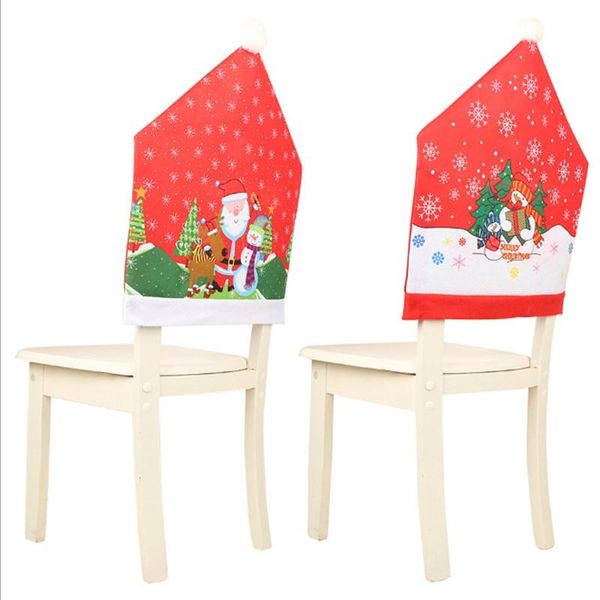 

christmas decorations printed snowman chair set snowflake back to dress up