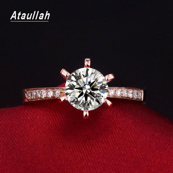 

wedding rings ataullah 1.75ct zircon engagement for women rose gold color female anel jewelry rwd7-085, Slivery;golden