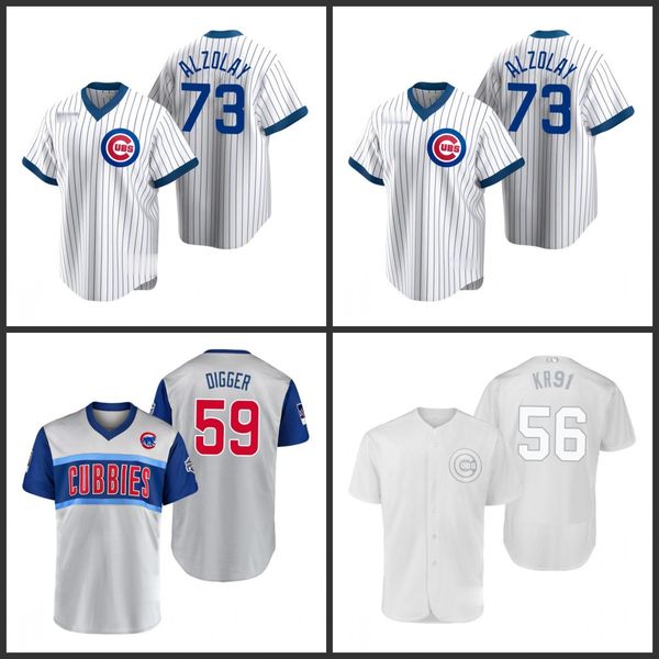 

chicago cubs men 73 adbert alzolay 59 kendall graveman digger 56 kyle ryan kr91 53 taylor davis btd women youth jersey, Black;red