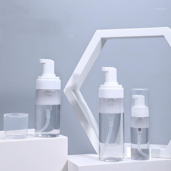 

storage bottles & jars portable foam bottle empty pump clear lotion shampoo dispenser koop refillable 1pcs