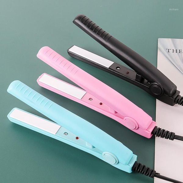

mini hair straightener curling clipper crimper iron curly brush flat1, Silver