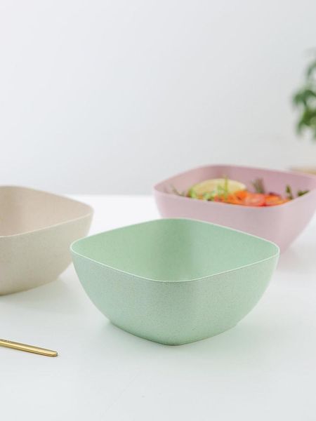 

bowls wheat stalk salad bowl creative cute children's tableware dessert large household rice to eat noodle soup