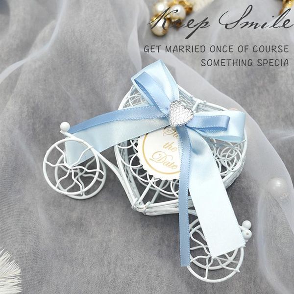 

gift wrap 20pcs fairy tale carriage box creative tinplate metal wedding candy packaging bags chocolate baby shower party supplies