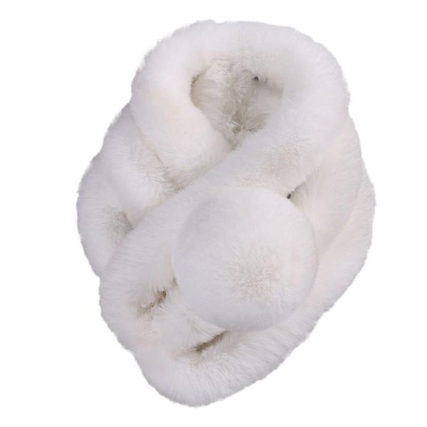 

scarves 2021 female women winter imitation faux fur warm scarf fashion thicken grass tippet drop ship#p, Blue;gray
