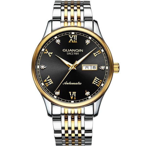 

wristwatches 2021 guanqin gj16136 watch retro business fashion wristwatch brand authentic waterproof and scratch proof, Slivery;brown