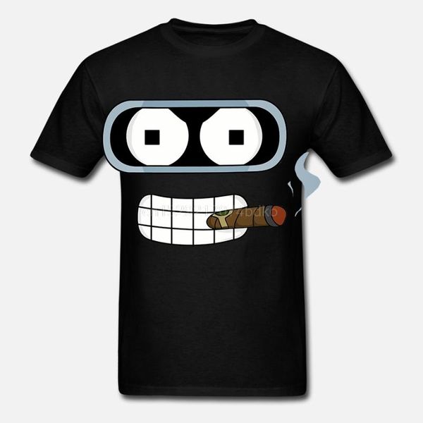 Camisetas masculinas estilo t-shirt homens marca roupas moda bender fumando macho de alta qualidade casual