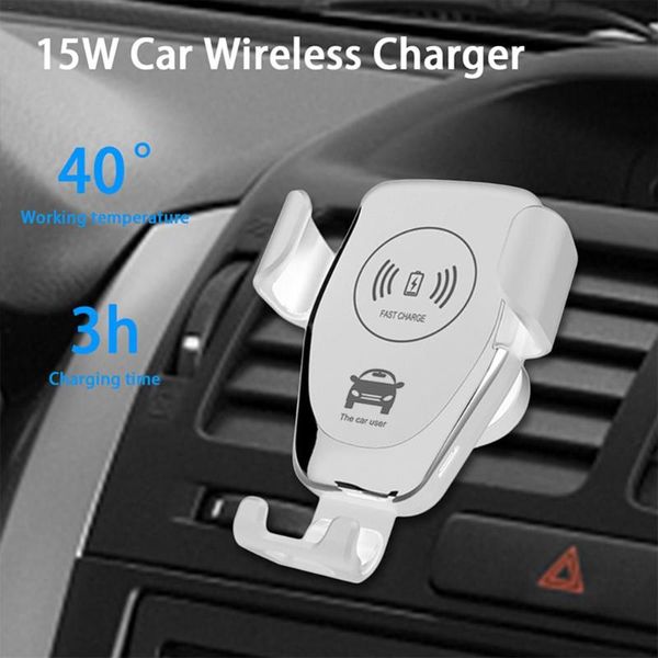 

cell phone mounts & holders cellphone grip holder stand 15w car wireless charger 2-in-1 mobile accessories drop