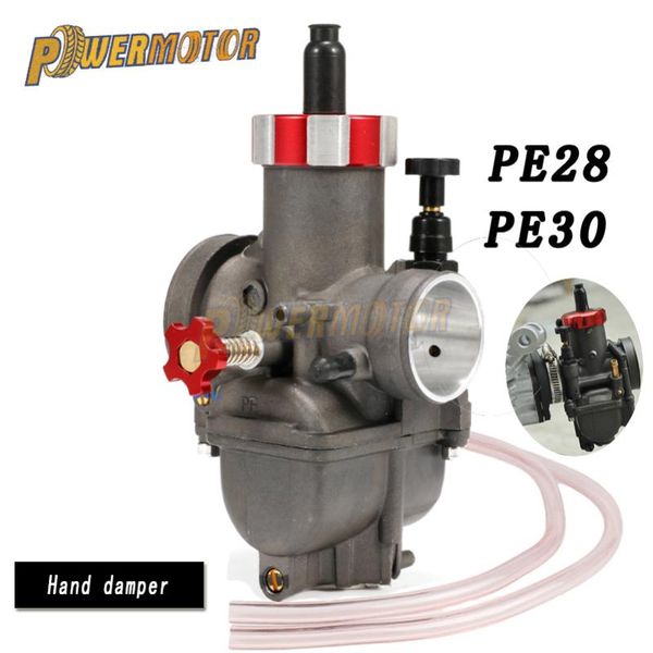

powermotor pe28 pe30 super performance racing carburetor 28mm 30mm pull the damper for pe motorbike moped scooter dirt bike atv motorcycle f