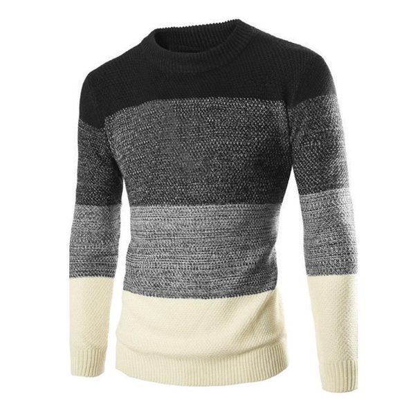 

men casual sweater autumn winter warm sweaters clothes, White;black