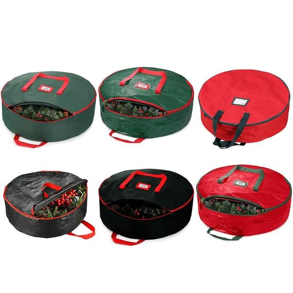 

storage bags christmas wreath bag pe pock home office collect container