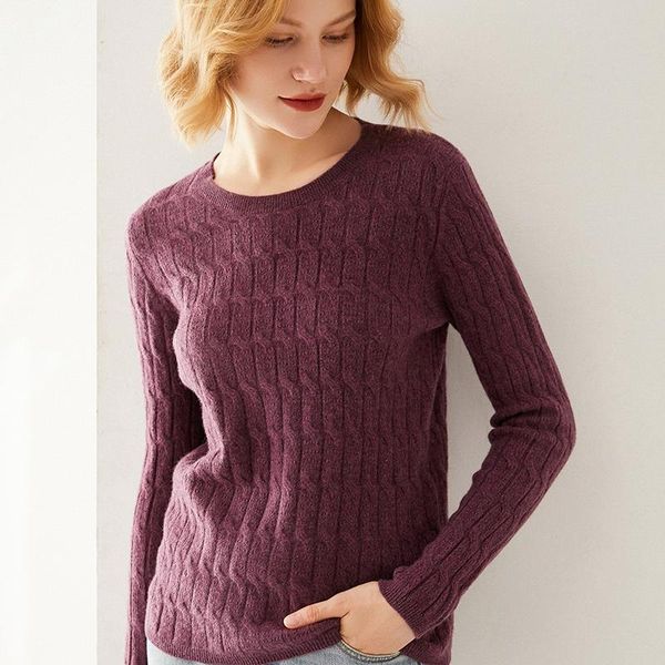 

women's sweaters wool sweater early autumn style 100% knit round neck slim large size pullover bottoming shirt, White;black