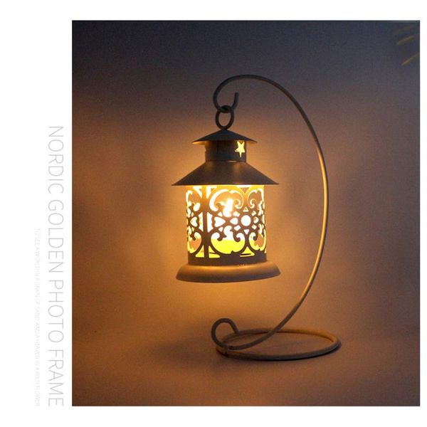 

candle holders hanging holder hollow out metal candlestick deskdecorative craftwork for home office shops decoration