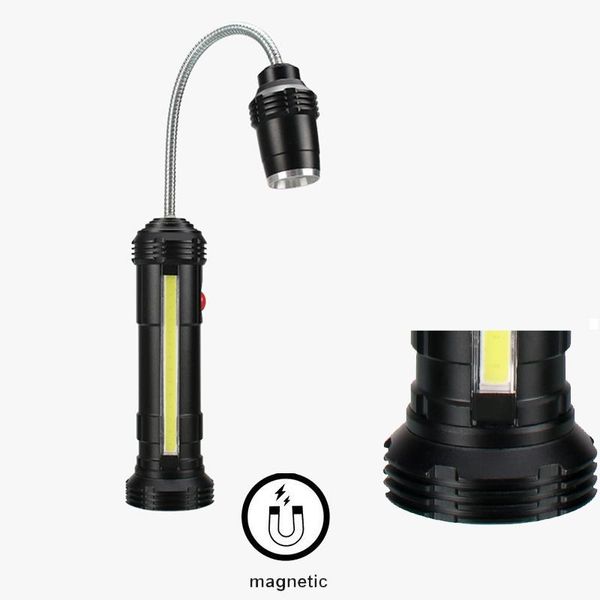 

book lights portable led flashlights adjustable multifunctional waterproof cob working lamp magnetic base flexible gooseneck outdoor light