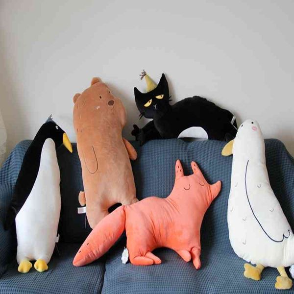 

sissy li meng stupid cartoon animal cushion american children's plush toy sofa pillow cute