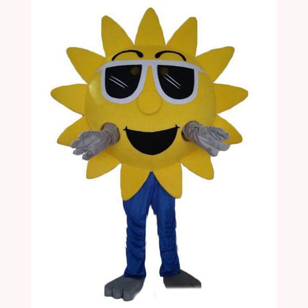 

performance yellow sunflower mascot costumes halloween fancy party dress cartoon character carnival xmas easter advertising birthday party c, Red;yellow